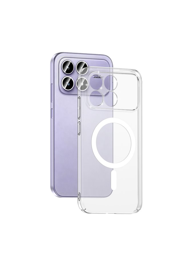 Xiaomi Poco F8 Pro Case Non-Yellowing Ultra Thin Hard Mica Magsafe Camera Raised Tkng