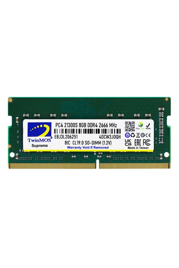 Twinmos sodimm 8 gb 2666mhz ddr4 notebook ram