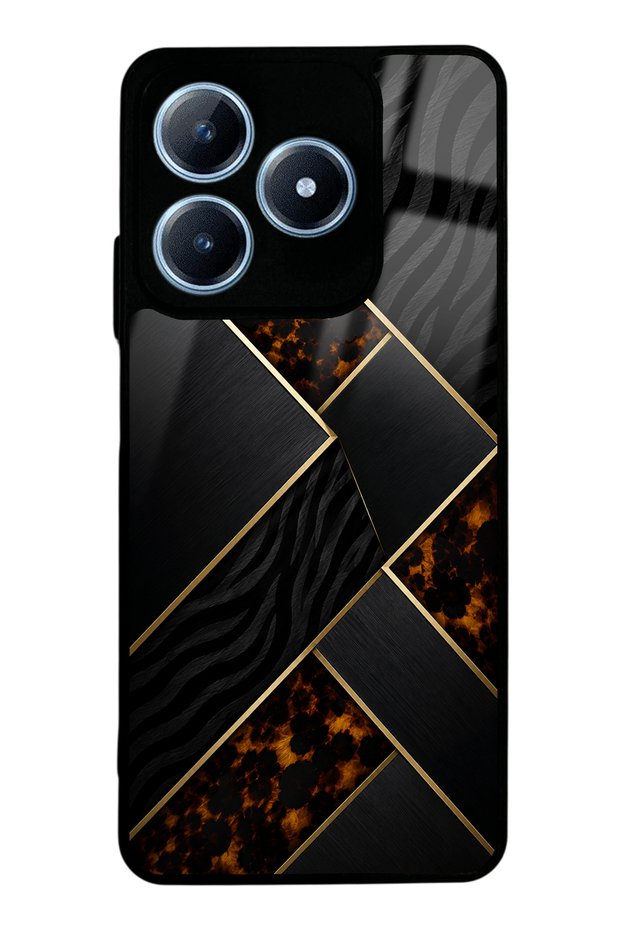 Realme C63 Noir Mosaic Design Glossy Phone Case