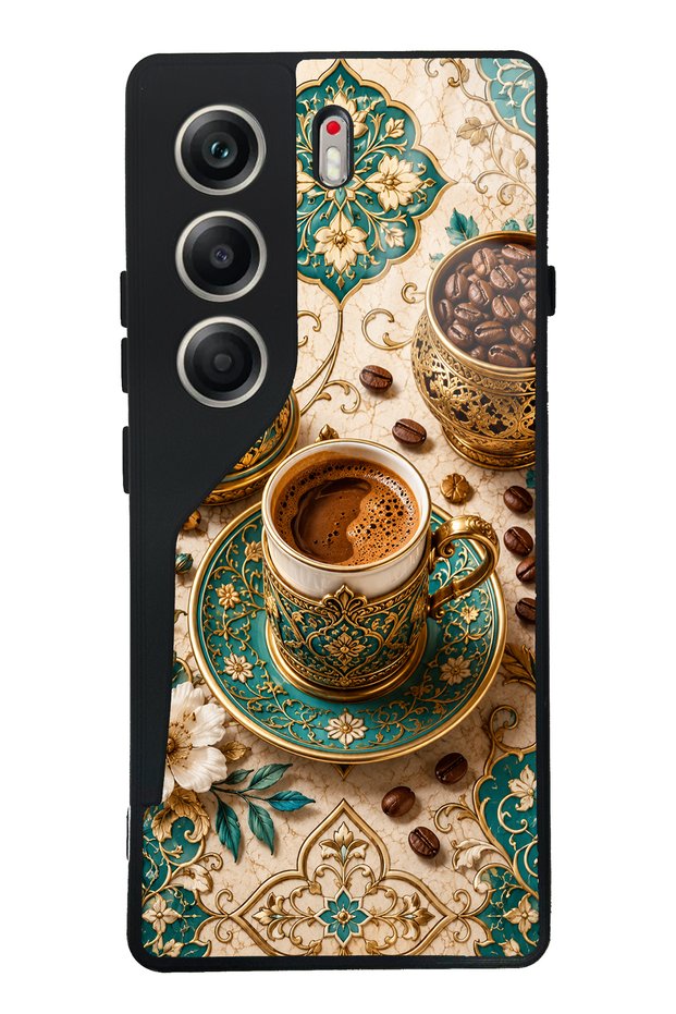 Tecno Camon 40 Turquoise Ottoman Coffee Designed Glossy Phone Case