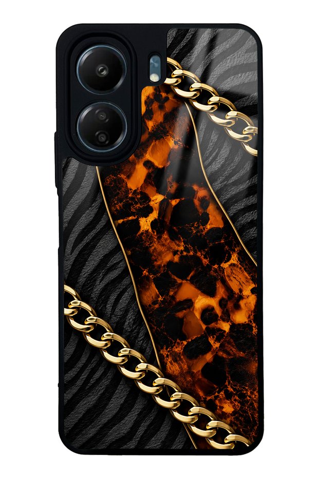 Xiaomi Redmi 13C Golden Eclipse Design Glossy Phone Case