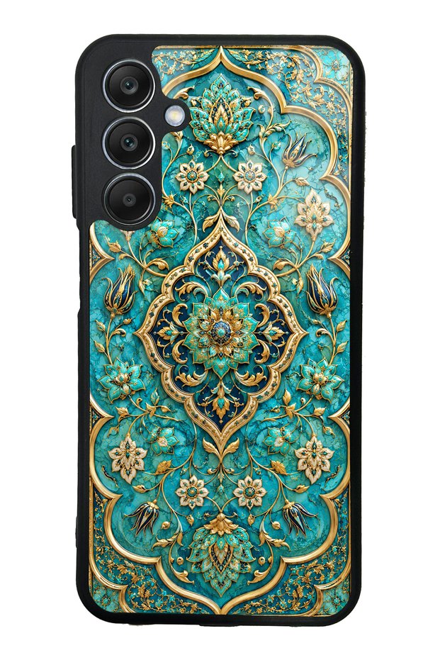 Samsung A25 Turquoise Ottoman Jewel Design Glossy Phone Case
