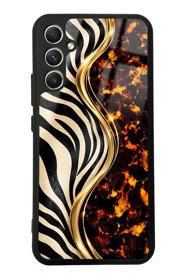 Samsung A34 Noir Safari Design Glossy Phone Case