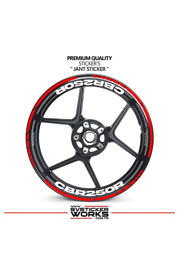 Honda cbr 250r wheel rim sticker inner outer cbr125r lettering decal model