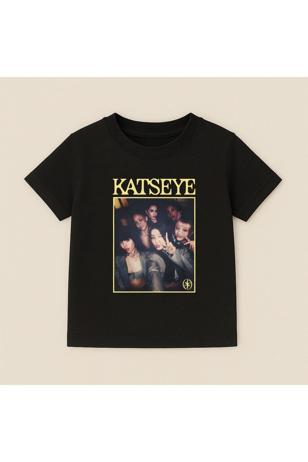 Katseye Printed Crew Neck Cotton Short Sleeve Kids & Youth T-Shirt