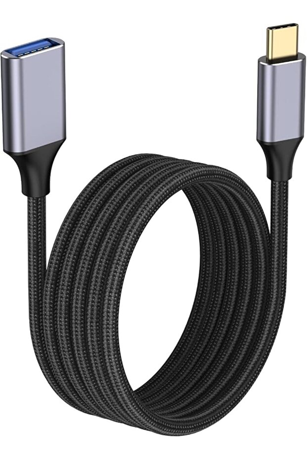 USB C Extension Cable, USB Female to C Male OTG Cable(1 M/3.3 Ft), Type-C Adapter,