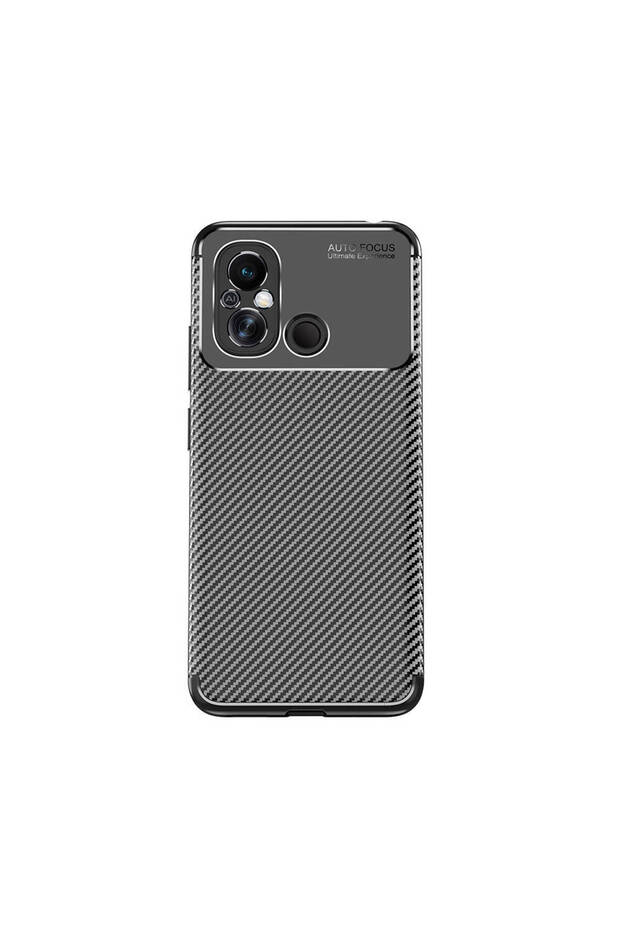 Xiaomi Redmi 12C Case Carbon Look Silicone with Camera Protection Ultimate Protection Tkng