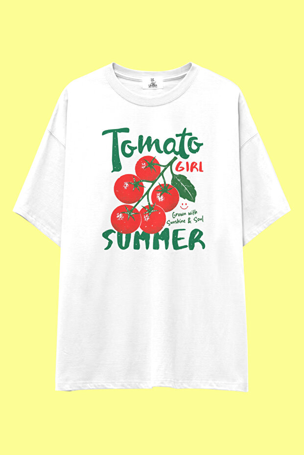 Fresh Mood Club T-Shirt | Unisex 100% Cotton White Fruit Printed Summer Design Tee