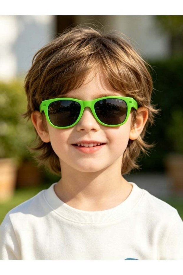 Kids Sunglasses Boys Sunglasses Girls Sunglasses UV400 Protection, Cool Football Graffiti Children Sunglasses with Hard Case, Durable Toddler Sunglasses for Boys Girls Age 3+