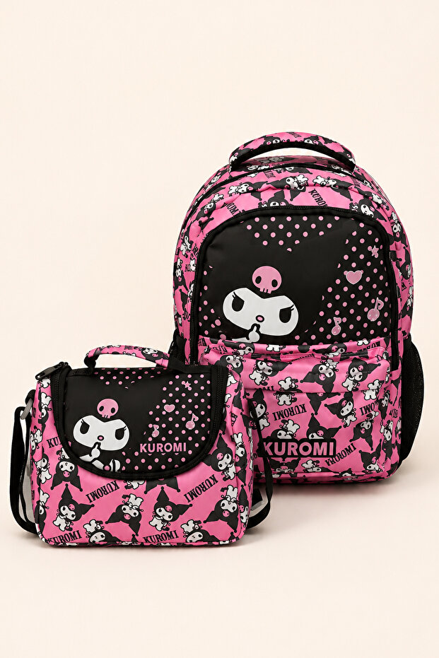 Licensed 2-Piece School Bag Set Backpack Lunch Bag Girls' Primary School School Set 3161