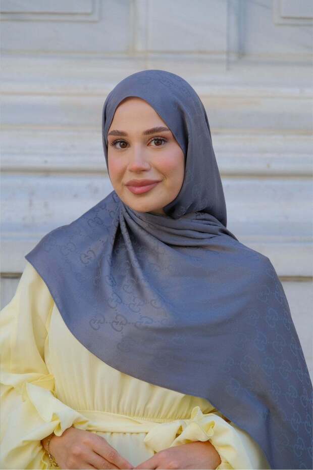 G Pattern Premium Shawl-Anthracite