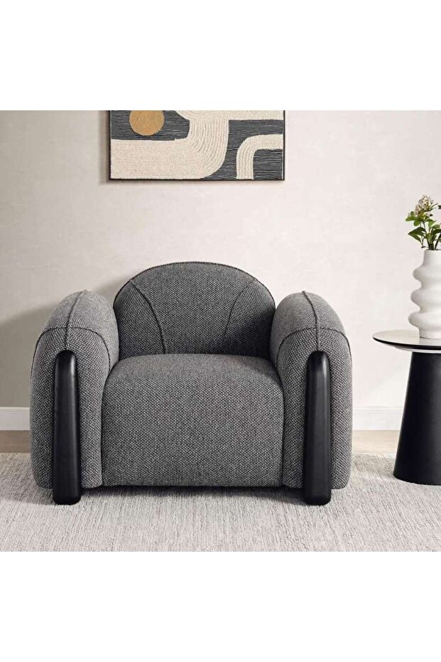 MODRA SINGLE SEATER SOFA-DARK GREY