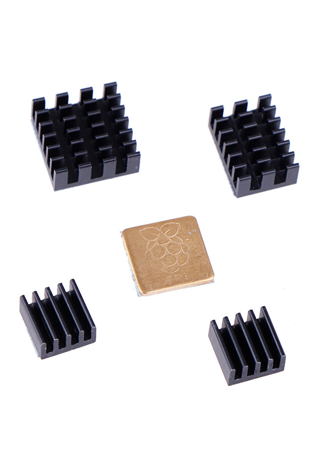 KOQZM Black Hot 5Pcs For Raspberry Pi 2/3/4 3B+ 4B Aluminum Heatsink Radiator Cooler Kit