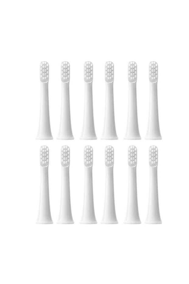 12pcs White 12PCS For MIJIA T100 Replacement Brush Heads Sonic Electric Toothbrush Vacuum DuPont So