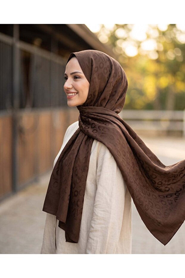 شال أليا، جاكارلي ليوسيل - نمط VO ريتيم - 26 - بني داكن
