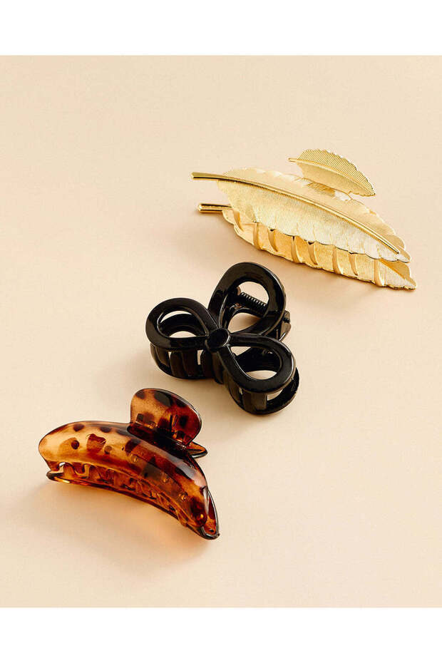 Women Assorted Hair Claws 3 Piece Set