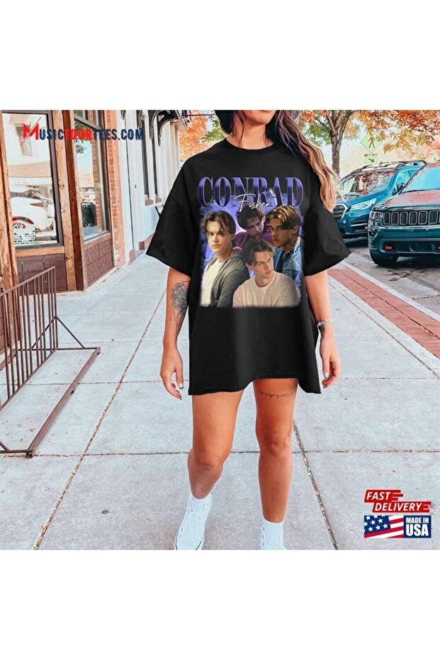 Black Modern Design Printed Oversize Women's Tunic T-Shirt