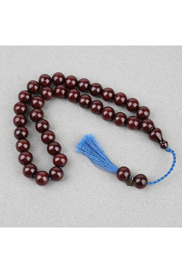 Squeeze Amber Oturtma Imame Sphere Cut 13X12Mm Prayer Beads
