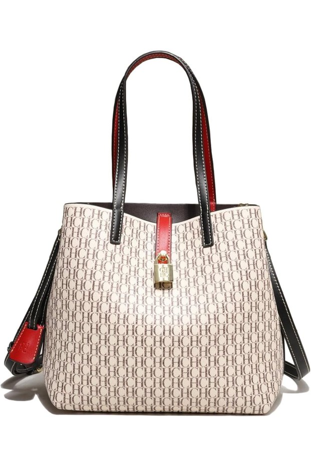 Women Handbag Fashion Tote Bag Ladies Large Shoulder Bag PU Leather Top-Handle Bag for Work Travel Shopping