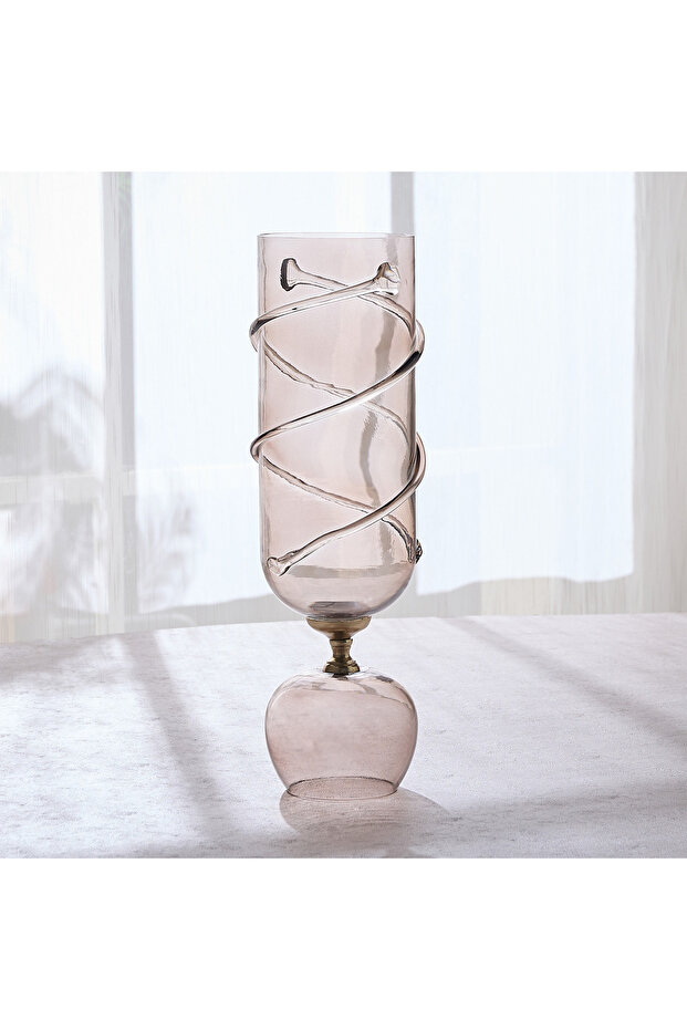 Dora Serpentine Glass Vase - 54 cm