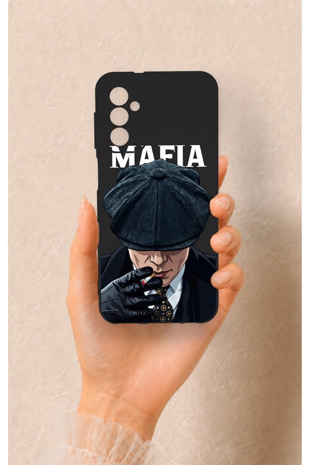 Samsung M13 Compatible Mafia Patterned Silicone Case
