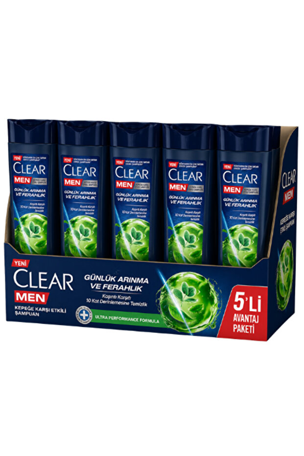 Anti-Dandruff Shampoo for Daily Purification and Freshness 350 ml X 5 Pcs