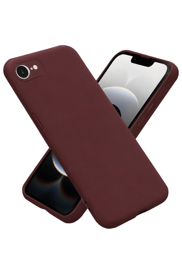 Ilkestor iPhone 16E Case First Silicone (173011) - Burgundy