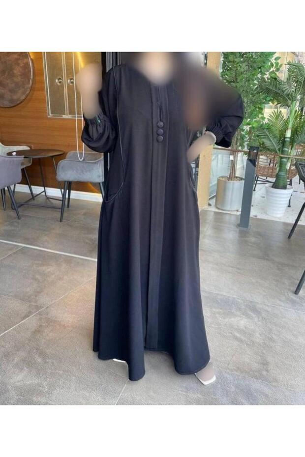 عباية استر, تصميم هادئ باكمام مطاطية