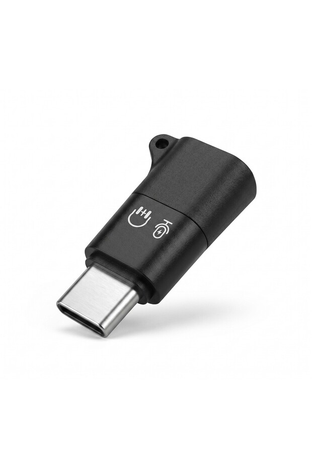Black Typec Headset Microphone Audio Adapter for Office Home Office Gift