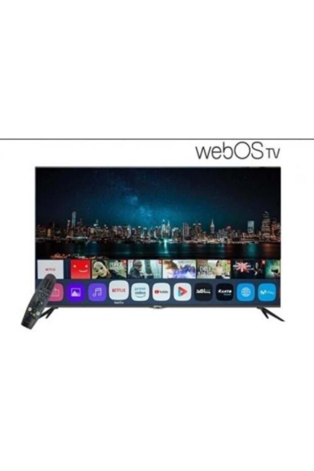 جنرال دان - شاشة 75 بوصة سمارت4K - نظام تشغيل ال جي رسيفر داخلي تحديث تلقائي للتطبيقات - ريموتين