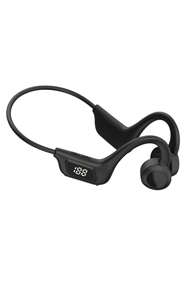 Black Original wireless open-back sport Bluetooth headphone long battery life ear-hook style running
