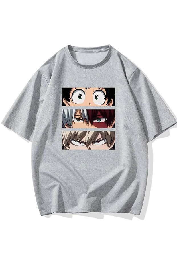 Unisex Anime Printed Oversize T-Shirt