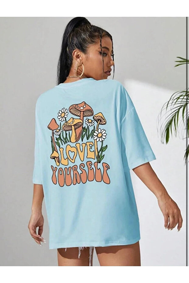 Love Yourself Printed Oversize T-shirt