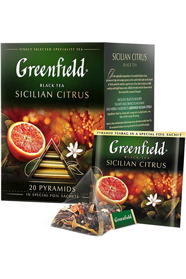 GREENFIELD BLACK TEA SICILIAN CITRUS 36g