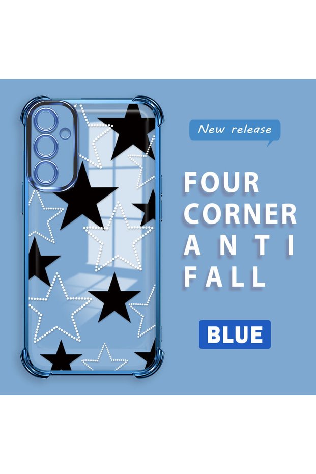 Samsung Galaxy A34 Compatible Transparent Back Four Corners Reinforced Impact Protection Silicone Case