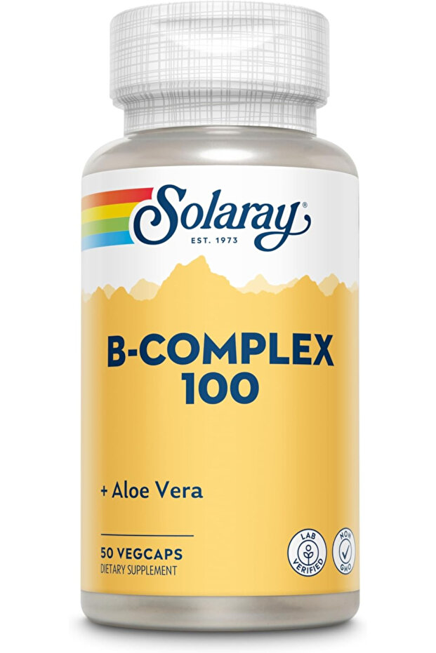 Vitamin B-Complex 100, 50 Vegetable Capsules