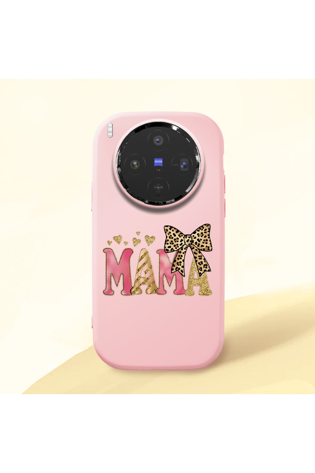 Vivo X300 Compatible Shock-Absorbing Camera Protected Pink Silicone Case