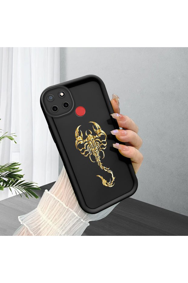 Realme C25/C25S Compatible Black Silicone Case Shockproof with Camera Protection