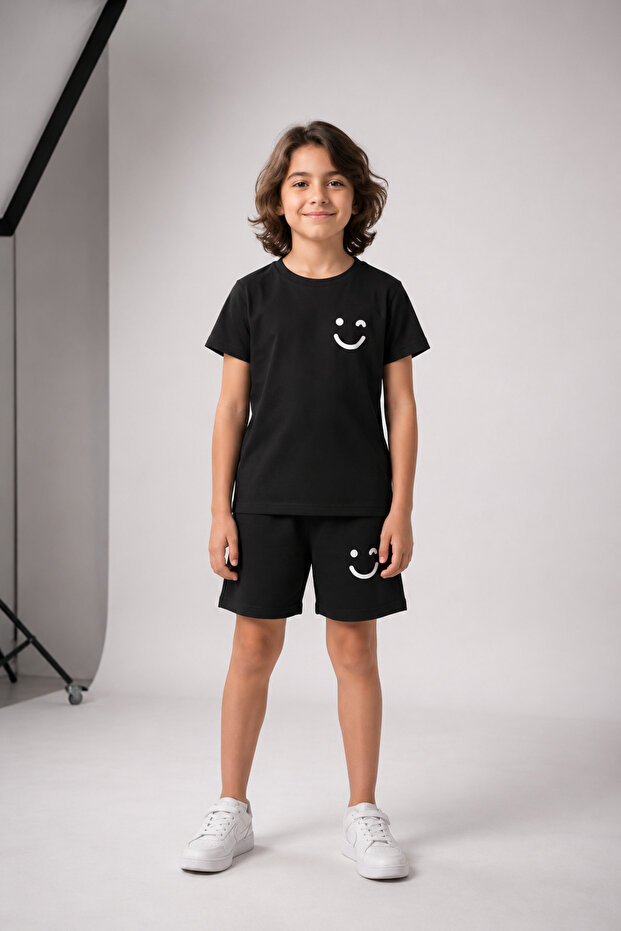 Emoji Printed Top and Bottom Kids Set