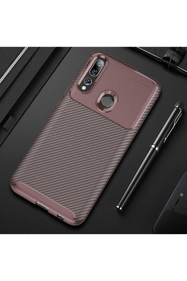 Case Carbon Design Cover for Huawei Y9 Prime 2019 Mobile Phone