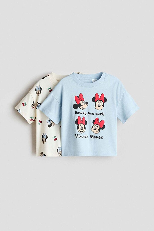 2-pack printed cotton T-shirts