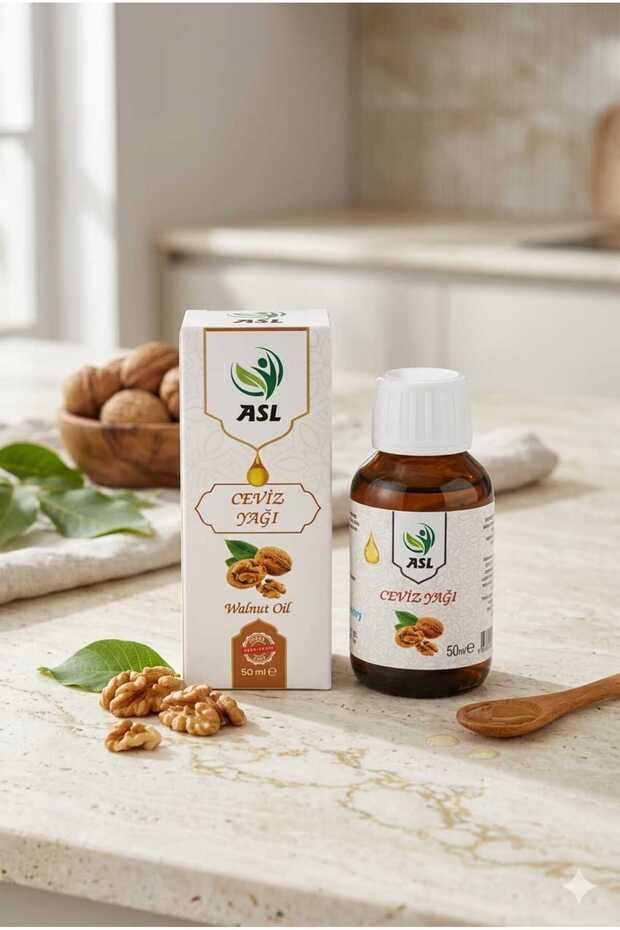 Walnut Oil 50 ml 100% Pure Natural Cold Pressed Herbal Care Oil | For Skin, Hair and Massage