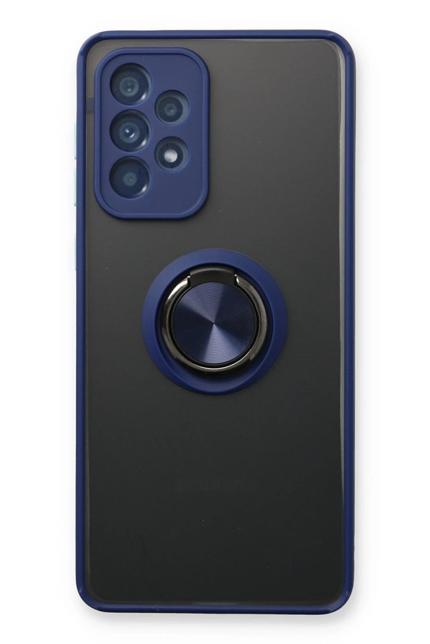 Aconcept Galaxy A53 5g Case Montreal Silicone Cover with Ring (90706) - Navy Blue