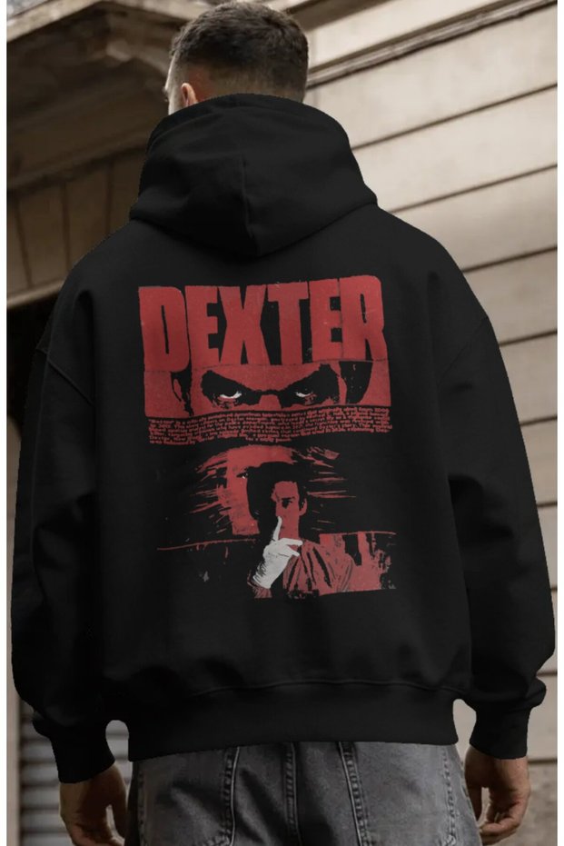 Dexter Series Back Printed Unisex Oversize Premium Hoodie