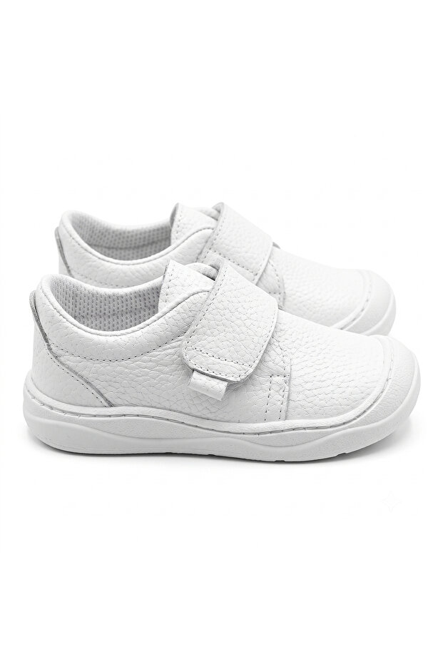 Genuine Leather Handmade Children's Shoes - White