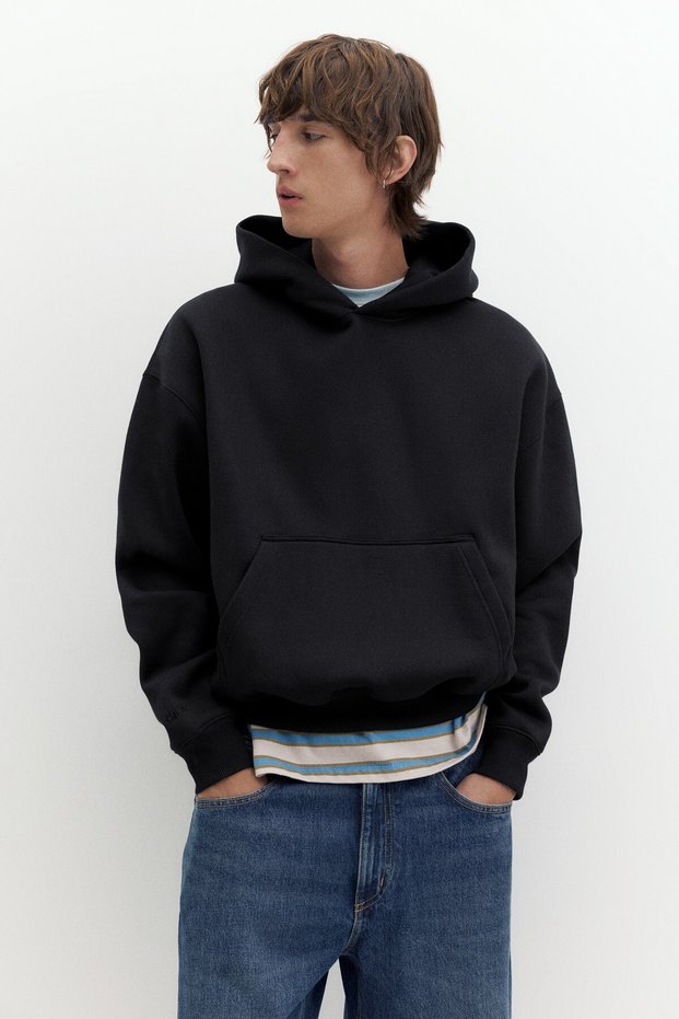 Kapüşonlu boxy sweatshirt