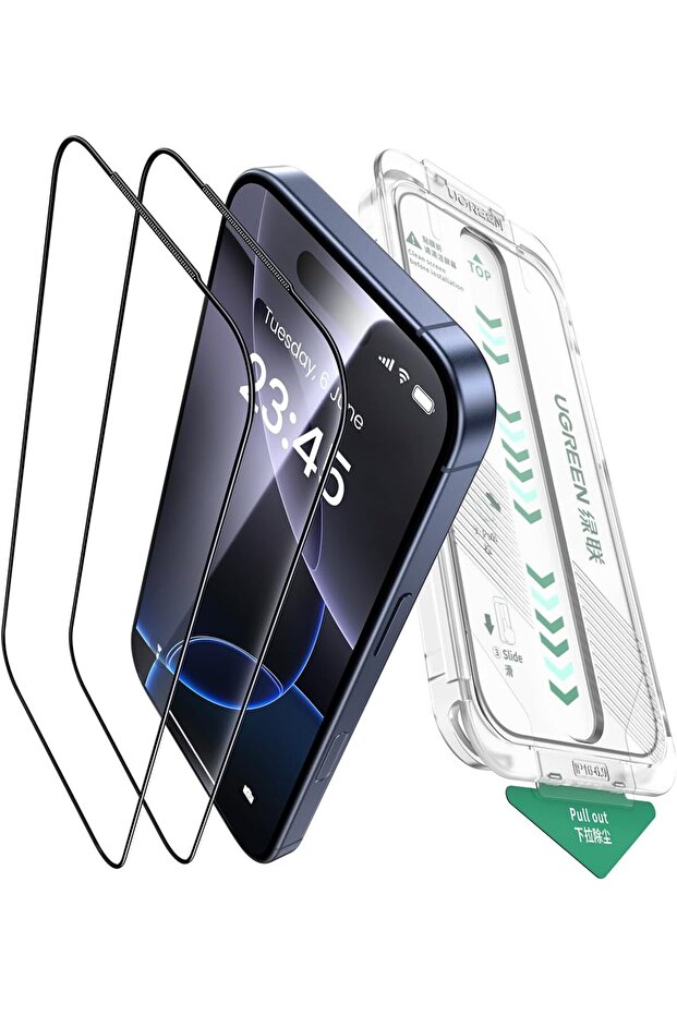 URBAN for iPhone 17 Pro Max Screen Protector Auto-align Install 2 Pack | Auto-align Dust-free Insta