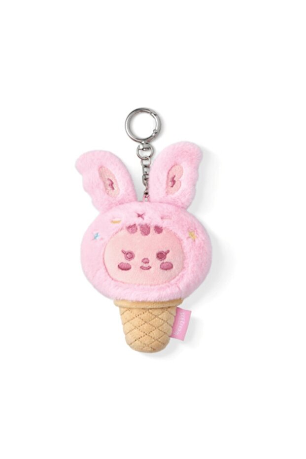 Bandai 1pcs teen 02 7-9cm Miniteen Keychain Plush Kpop Star JUN Flash Peripheral Doll Plush Pendant
