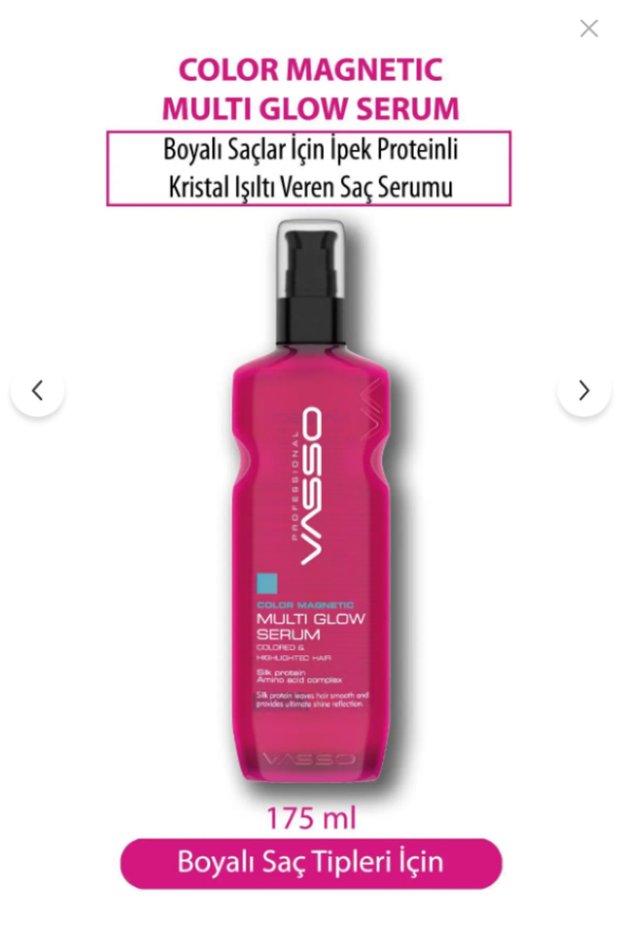 Women Multi Glow Shine Hair Serum for Dyed Hair Crystal Silk