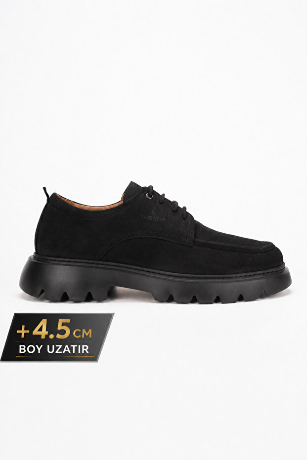 Genuine Leather Men's Daily Casual Shoes +4.5 cm Height Increasing Thick Sole Orthopedic Comfort